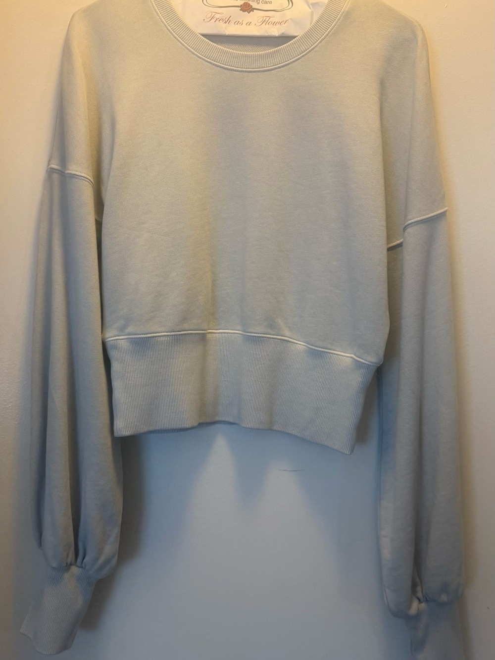 INTERMIX Cropped Crewneck Sweatshirt